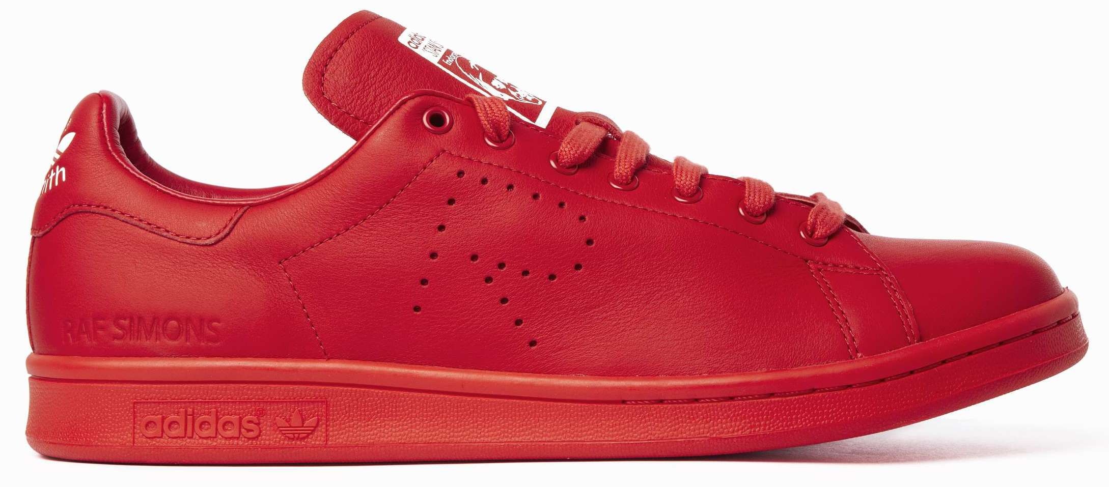 adidas stan smith cuir rouge
